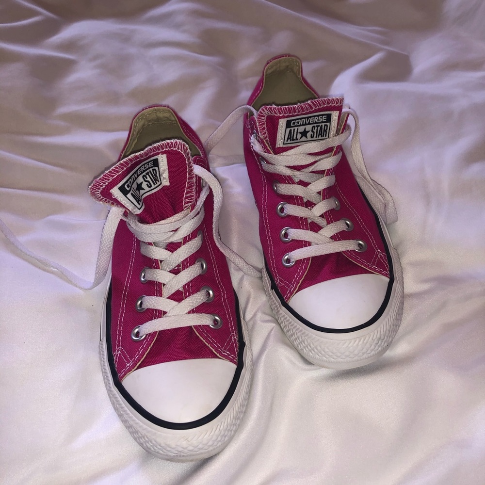 Pink Converse Unisex Women 9 Men 7